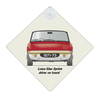 Lotus Elan Sprint 1971-73 Car Window Hanging Sign
